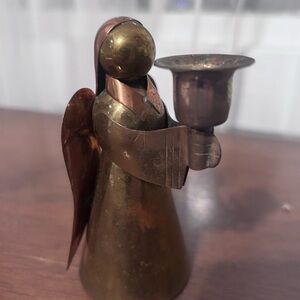 Bronze Angel Figurine with Bell
